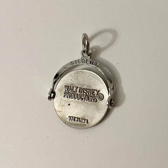 Vtg Sterling Silver Disney World Souvenir Flip Spinner Bracelet Charm - Picture 7 of 10